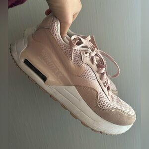 Nike Women's Air Max light pink and white size 8